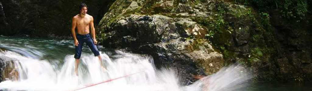 Jä Wäkta Waterfall Rappelling & Slacklining